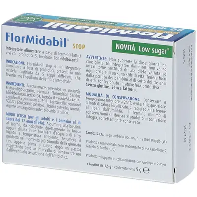 FLORMIDABIL STOP 6 BUSTINE CON STEVIA FLORMIDABIL STOP 6 BUSTINE CON STEVIA