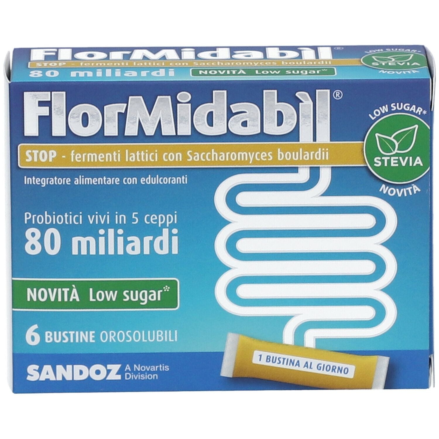 FLORMIDABIL STOP 6 BUSTINE CON STEVIA