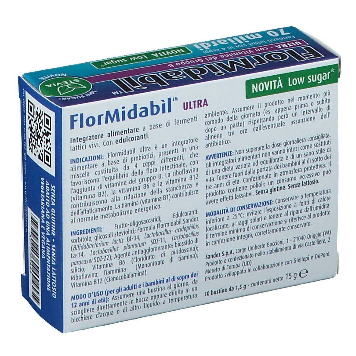 FLORMIDABIL ULTRA 10 BUSTINE CON STEVIA
