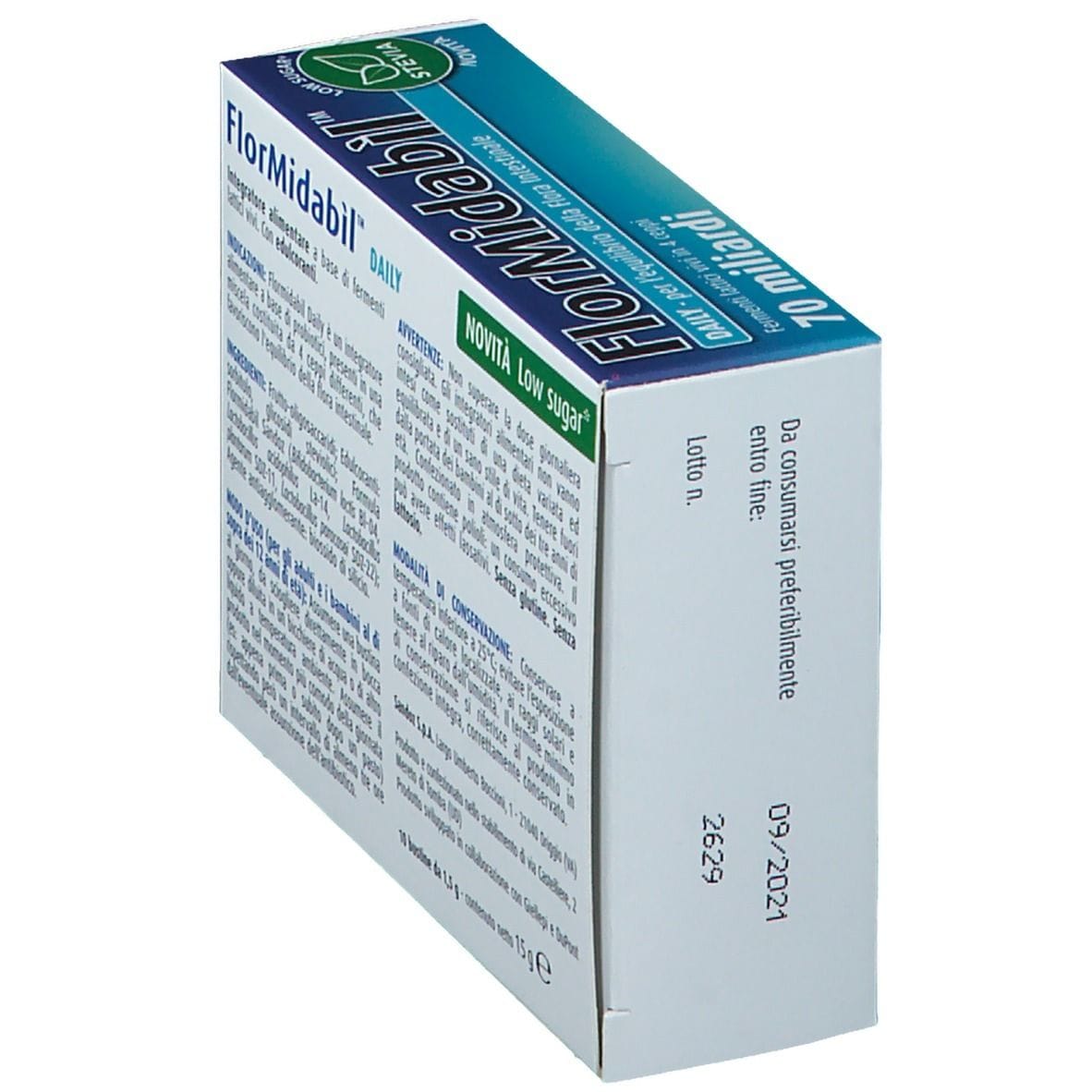 FLORMIDABIL DAILY 10 BUSTINE CON STEVIA