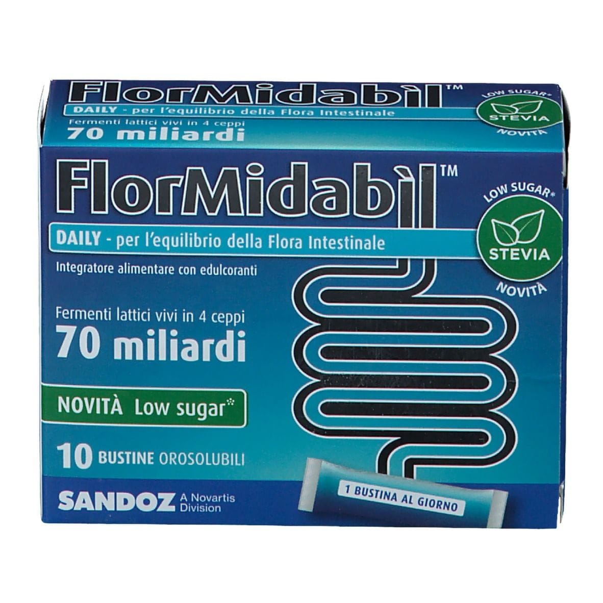 FLORMIDABIL DAILY 10 BUSTINE CON STEVIA