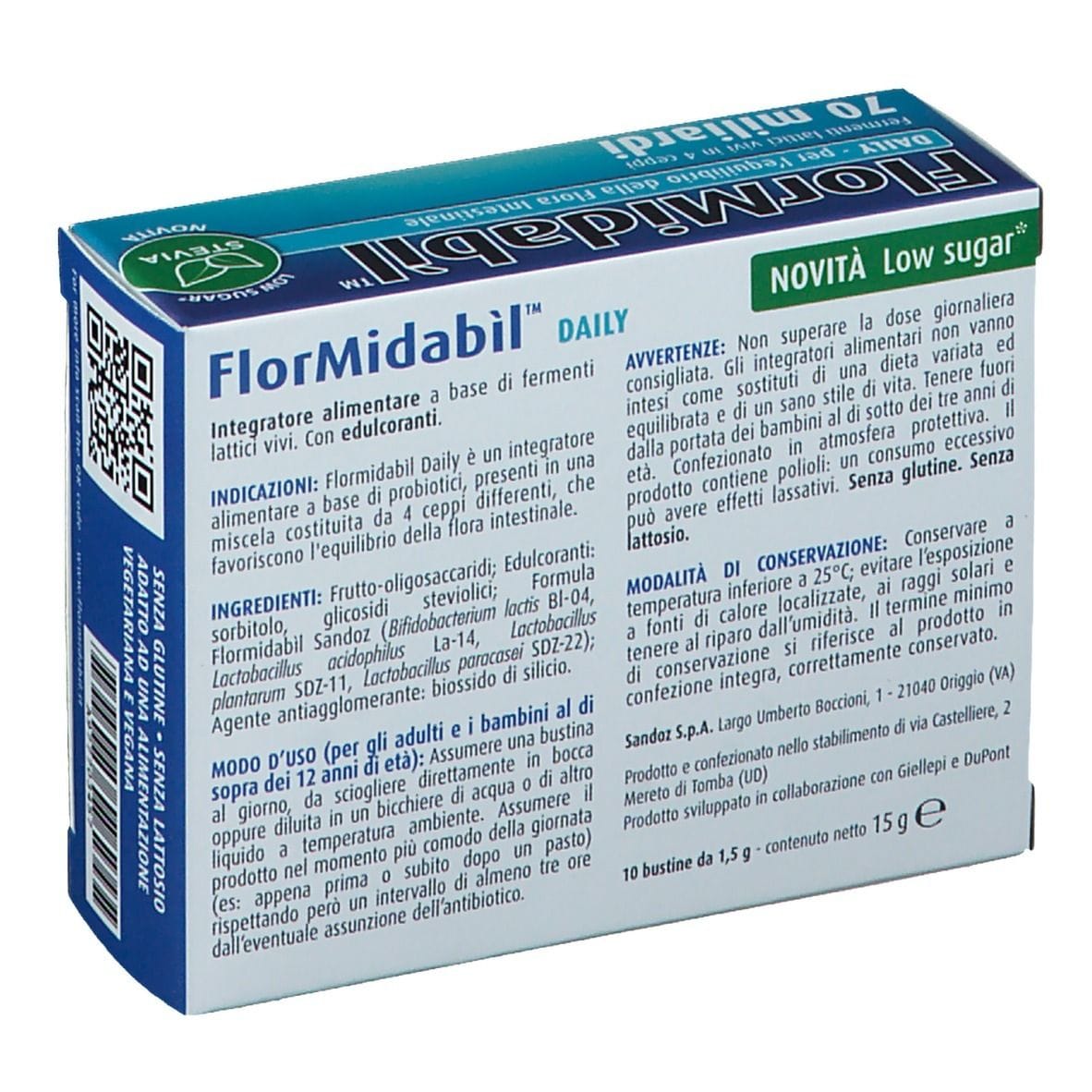 FLORMIDABIL DAILY 10 BUSTINE CON STEVIA