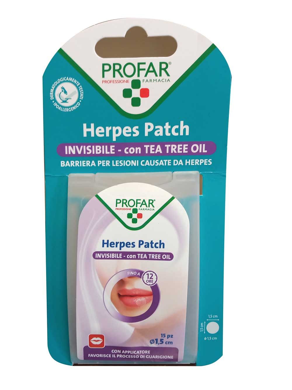 Profar Herpes Patch Con Tea Tree 15 Pezzi