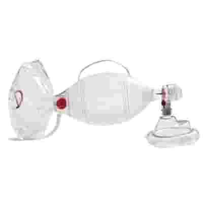 PALLONE PER RIANIMAZIONE AMBU MONOUSO COMPLETO DI MASCHERA E RESERVOIR