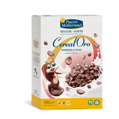 PIACERI MEDITERRANEI CEREALORO GONDOLINE CACAO 300 G PIACERI MEDITERRANEI CEREALORO GONDOLINE CACAO 300 G