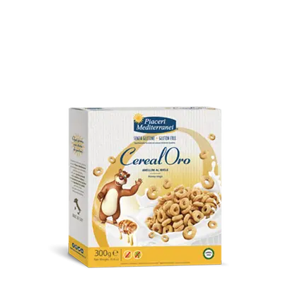 PIACERI MEDITERRANEI CEREALORO ANELLINI MIELE 300 G PIACERI MEDITERRANEI CEREALORO ANELLINI MIELE 300 G