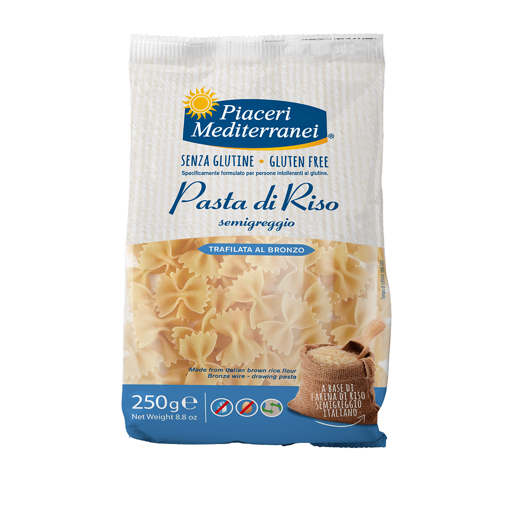 Piaceri Mediterranei Pasta Riso Farfalle 250 G