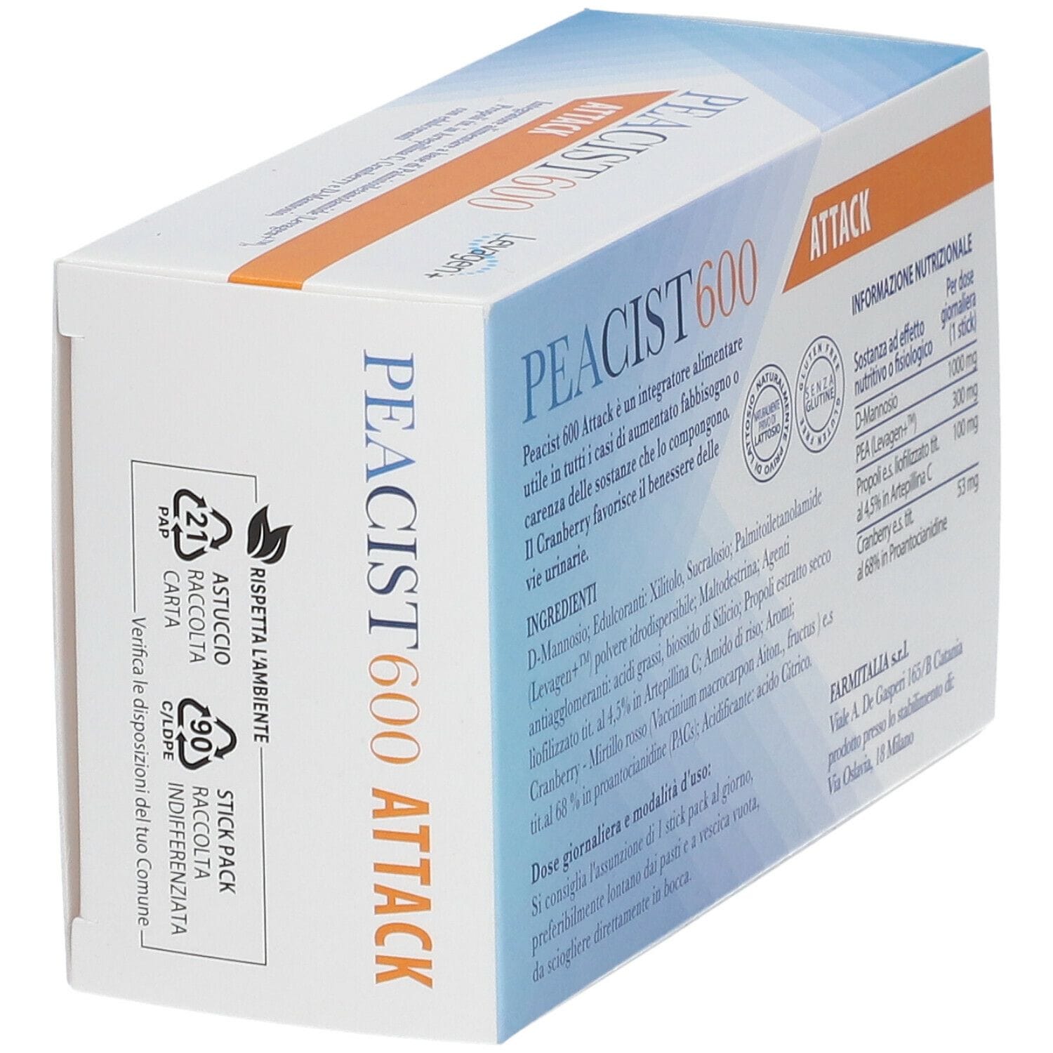 PEACIST 600 ATTACK 14 STICK PACK OROSOLUBILI