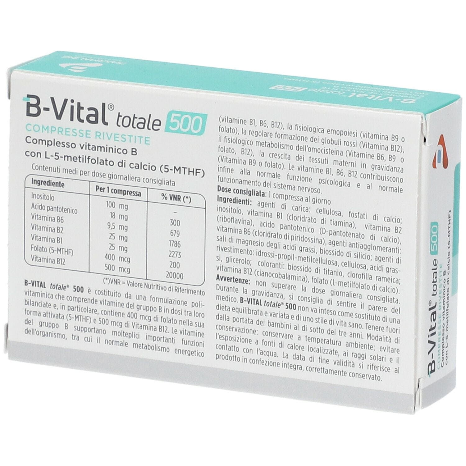 B-VITAL TOTALE 500 30 COMPRESSE