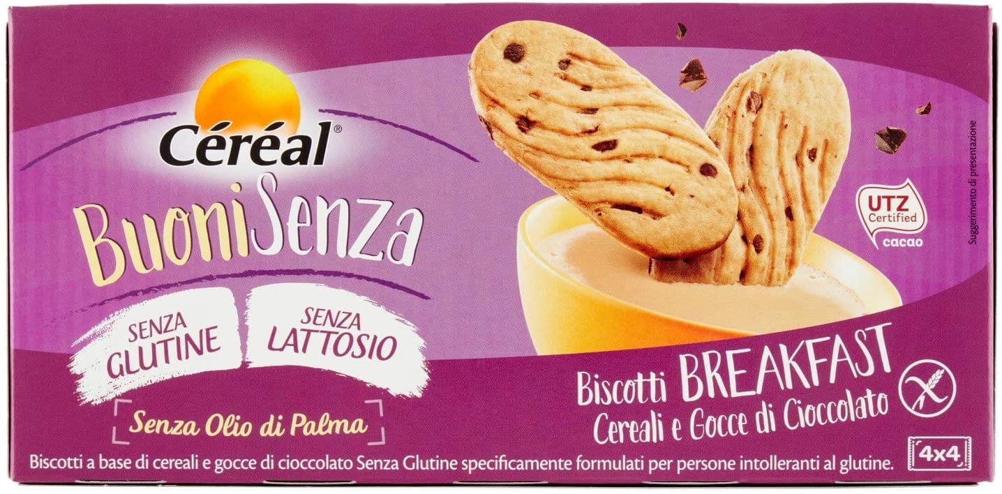 CEREAL BUONI SENZA BISCOTTI BREAKFAST CEREALI E GOCCE DI CIOCCOLATO 200 G