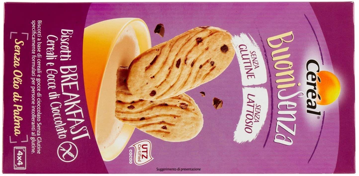 CEREAL BUONI SENZA BISCOTTI BREAKFAST CEREALI E GOCCE DI CIOCCOLATO 200 G