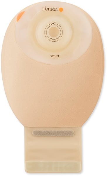 DANSAC NOVALIFE TRE 1 SACCA APERTA OPACA SOFTCONVEX MAXI PER ILEOSTOMIA CON FINESTRA RITAGLIABILE 15-34MM 540 ML 10 PEZZI