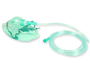 Maschera Ossigenoterapia Per Adulto Concentrazione Media In Pvc Tubo Pvc Diametro Esterno 5,5 Mm Diametro Interno 3 Mm Lunghezza 200 Cm