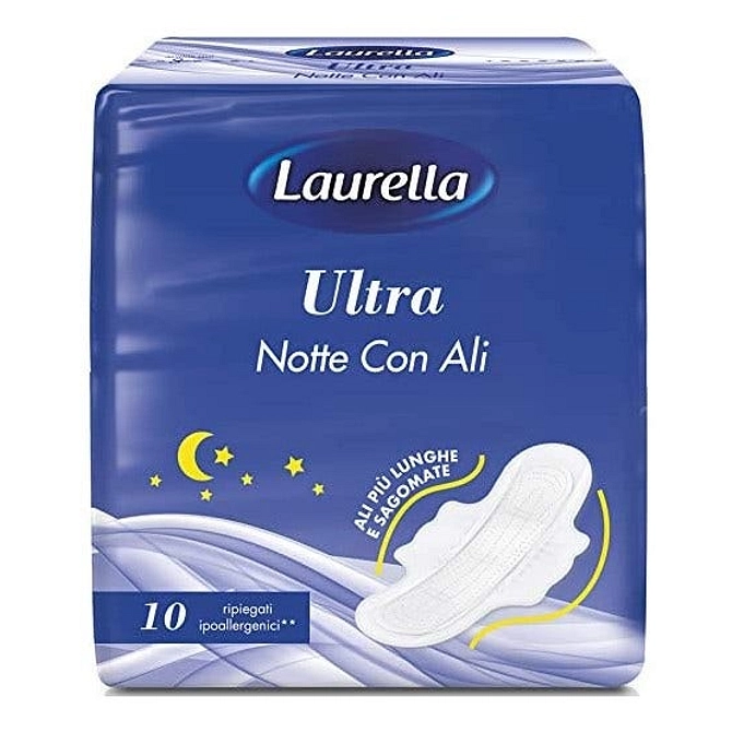 Laurella Assorbente Ultra Super Notte Con Ali 10 Pezzi