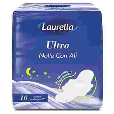 LAURELLA ASSORBENTE ULTRA SUPER NOTTE CON ALI 10 PEZZI