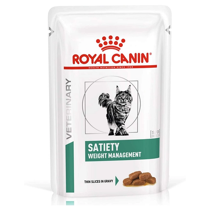 Veterinary Health Nutrition Wet Cat Satiety Weight Management 12 X85 G