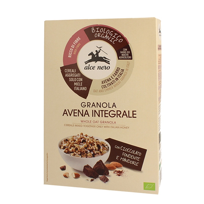 Granola Avena Integrale Con Cioccolato Fondente E Mandorle 300 G
