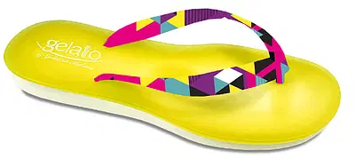 INFRADITO GELATO GEOMETRIC CON PLANTARE INDOSSABILE IN GEL YELLOW 35/36 INFRADITO GELATO GEOMETRIC CON PLANTARE INDOSSABILE IN GEL YELLOW 35/36