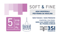 AGO PER PENNA DA INSULINA SOFT&FINE 31 GAUGE 5 MM 100 PEZZI