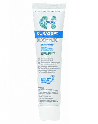 CURASEPT BIOSMALTO DENTIFRICIO BABY KID MENTA CARIE ABRASIONE & EROSIONE 50 ML