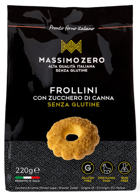 Massimo Zero Frollini Zucchero Di Canna 220 G