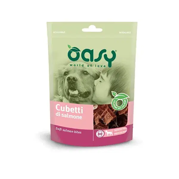 Oasy Snack Dog Cubetti Di Salmone 80 G