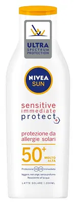 NIVEA SUN SENSITIVE IMMEDIATE PROTECT LATTE FP50+ 200 ML NIVEA SUN SENSITIVE IMMEDIATE PROTECT LATTE FP50+ 200 ML