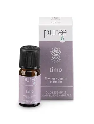 PURAE OLIO ESSENZIALE TIMO THYMOLO ROSSO THYMUS VULGARIS SOMMITA' FIORITE 5 ML PURAE OLIO ESSENZIALE TIMO THYMOLO ROSSO THYMUS VULGARIS SOMMITA' FIORITE 5 ML