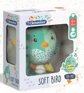 BABY CLEMENTONI PRIMI MESI MORBIDO UCCELLO BABY CLEMENTONI PRIMI MESI MORBIDO UCCELLO