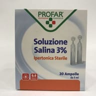 SOLUZIONE IPERTONICA 3% PROFAR 5 ML 20 PEZZI