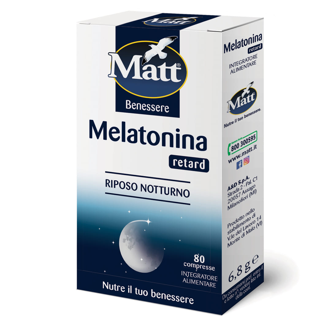 MATT BENESSERE MELATONINA RETARD 80 COMPRESSE