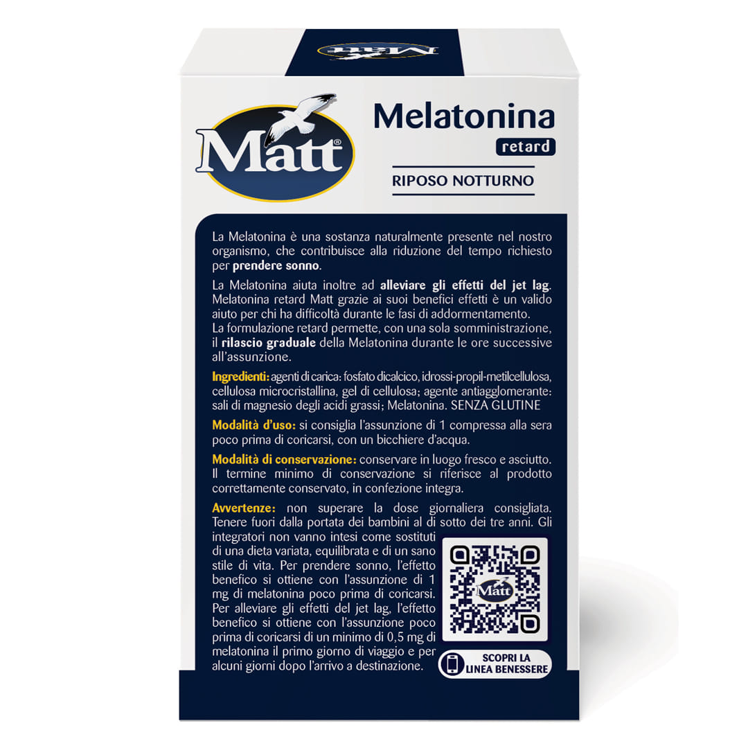 MATT BENESSERE MELATONINA RETARD 80 COMPRESSE