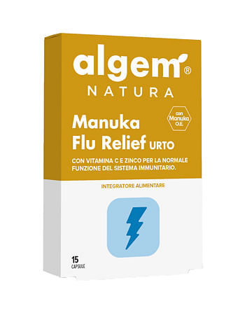 Algem Manuka Flu Relief Urto 15 Capsule