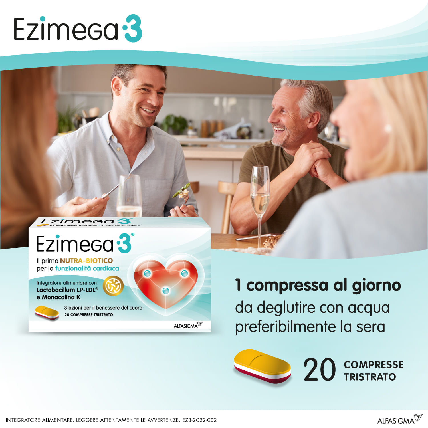 EZIMEGA3 20 COMPRESSE