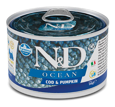 N&D DOG OCEAN CODFISH & PUMPKIN 140 G
