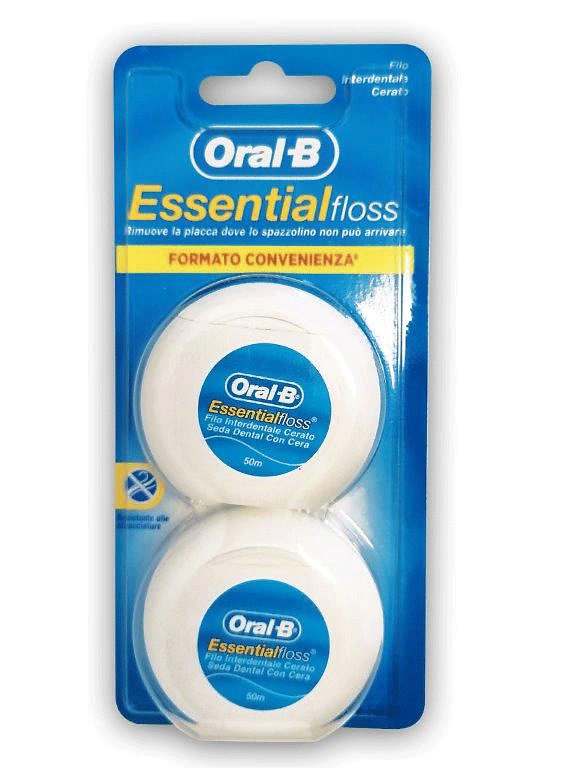 Oralb Essentialfloss Filo Interdentale Cerato 2 Pezzi