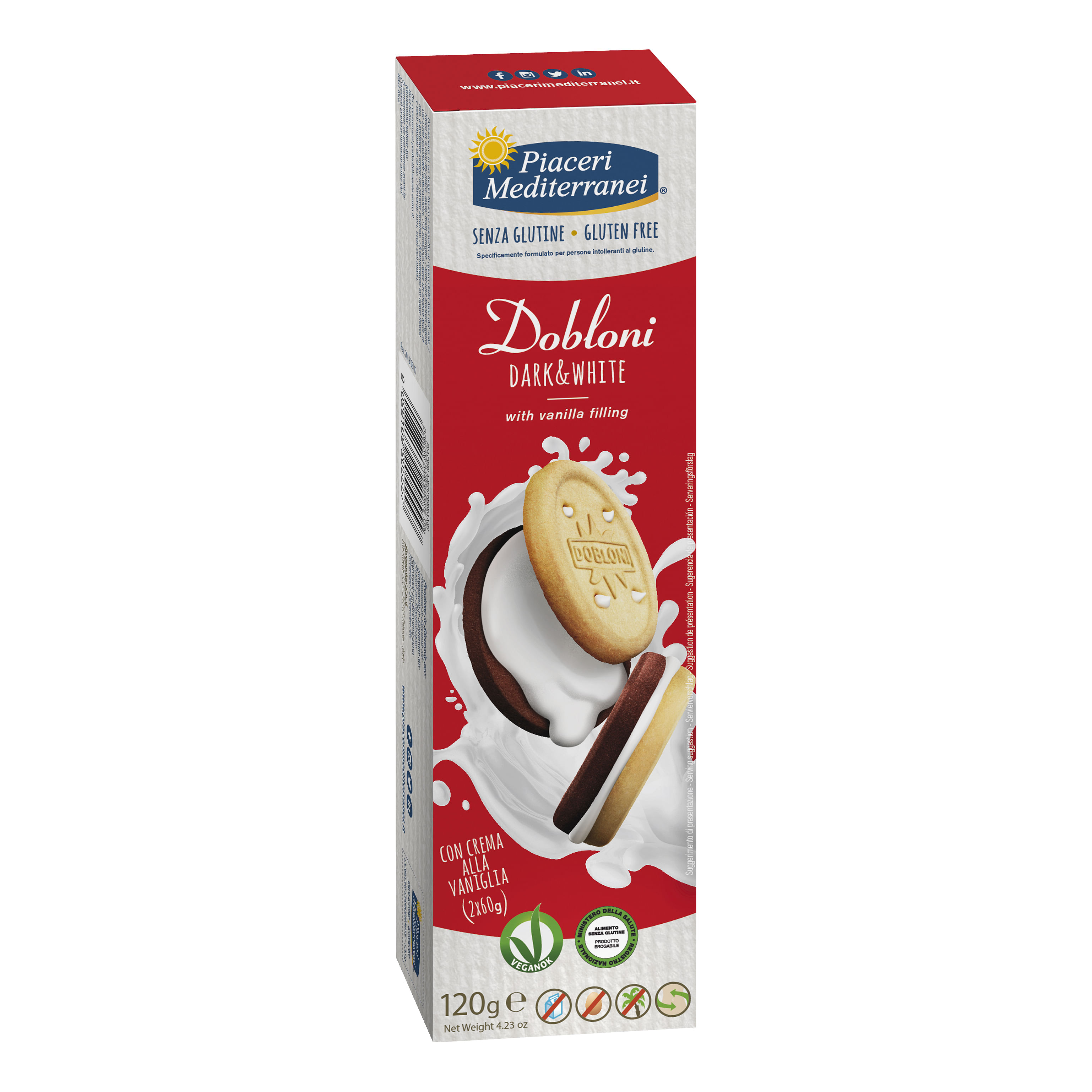 Piaceri Medit Dobloni Dark & White 120 G