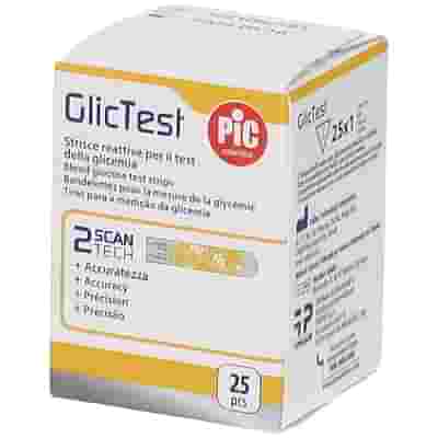 PIC GLICTEST STRISCE 25 PEZZI