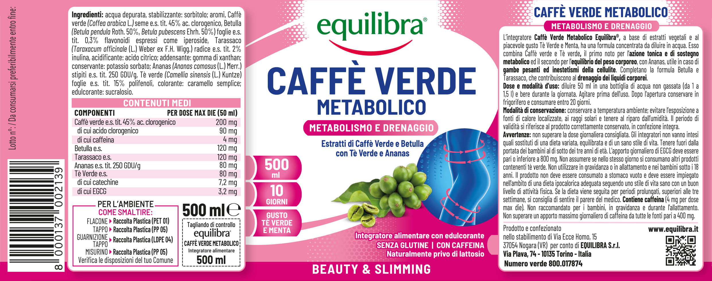 CAFFE' VERDE METABOLICO 500 ML