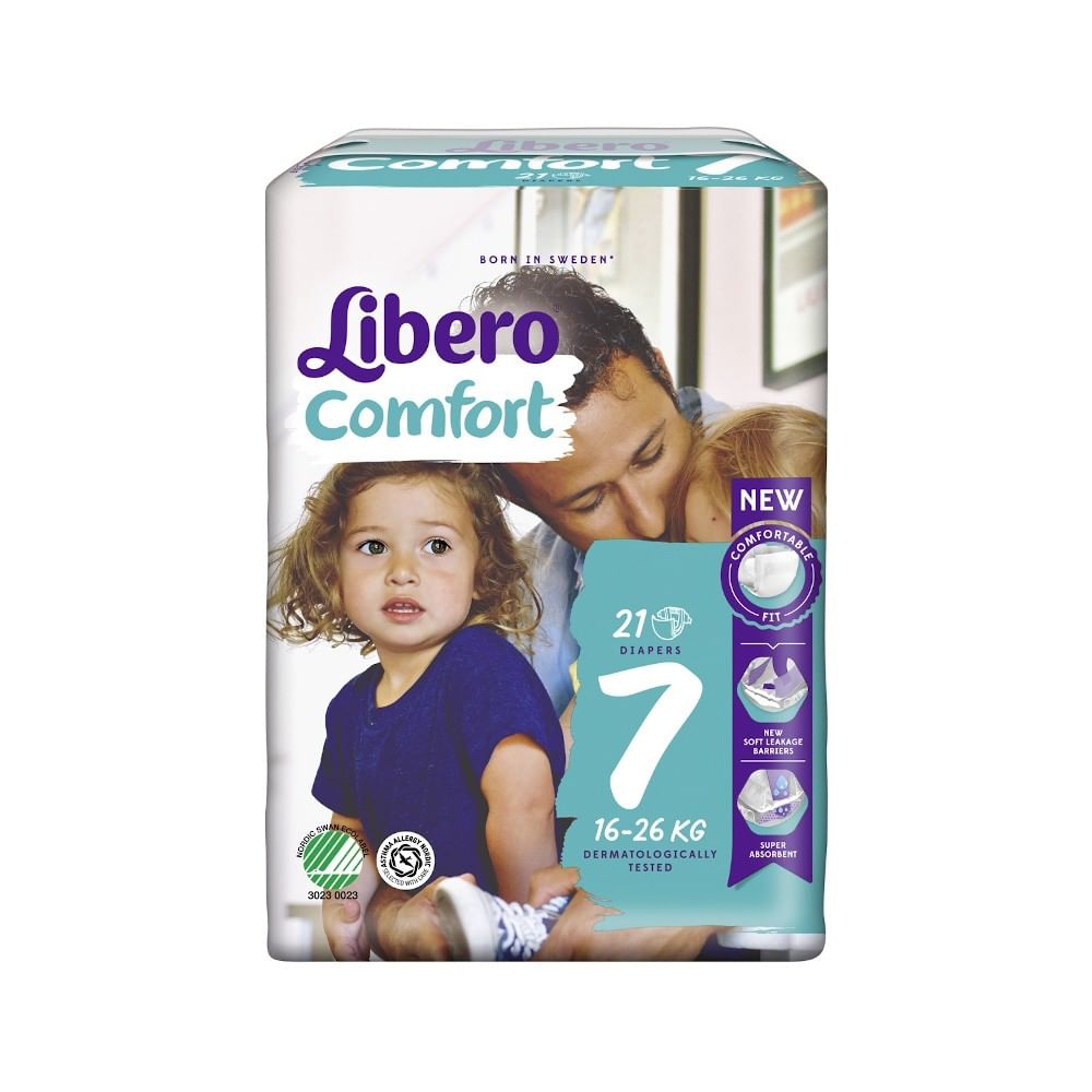 Libero Comfort 7 Pannolino Per Bambino 16 26 Kg 21 Pezzi