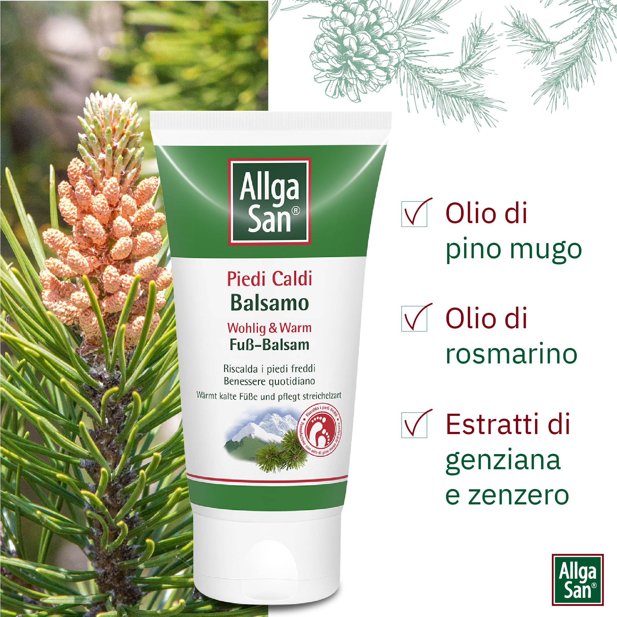 ALLGASAN PIEDI CALDI BALSAMO 75 ML