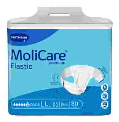 PANNOLINO MUTANDINA MOLICARE PREMIUM ELASTIC CON ALI ELASTICIZZATE 6 GOCCE L 30 PEZZI