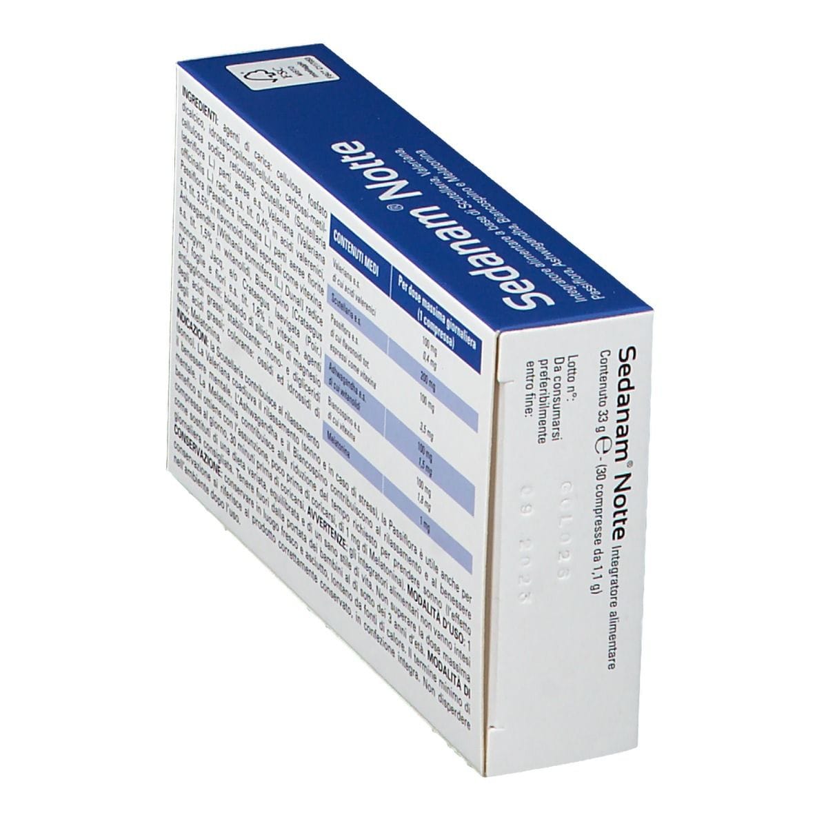 SEDANAM NOTTE 30 COMPRESSE