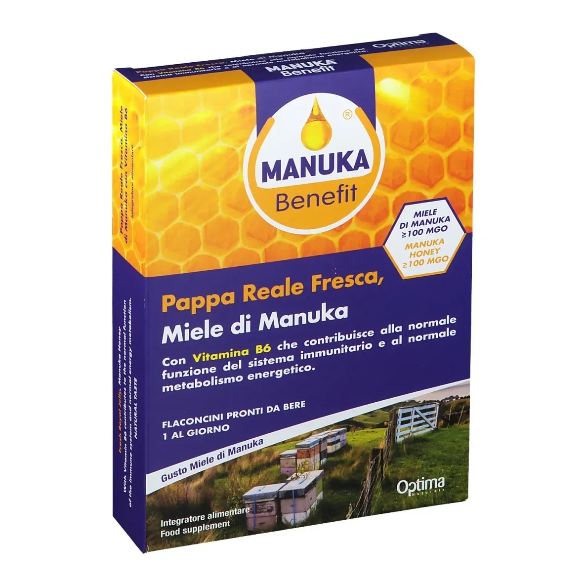 Manuka Benefit Pappa Reale Manuka Vitamina B6 10 Flaconcini 10 Ml