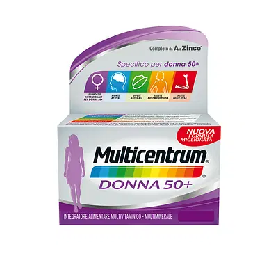 MULTICENTRUM DONNA 50+ 30 COMPRESSE MULTICENTRUM DONNA 50+ 30 COMPRESSE