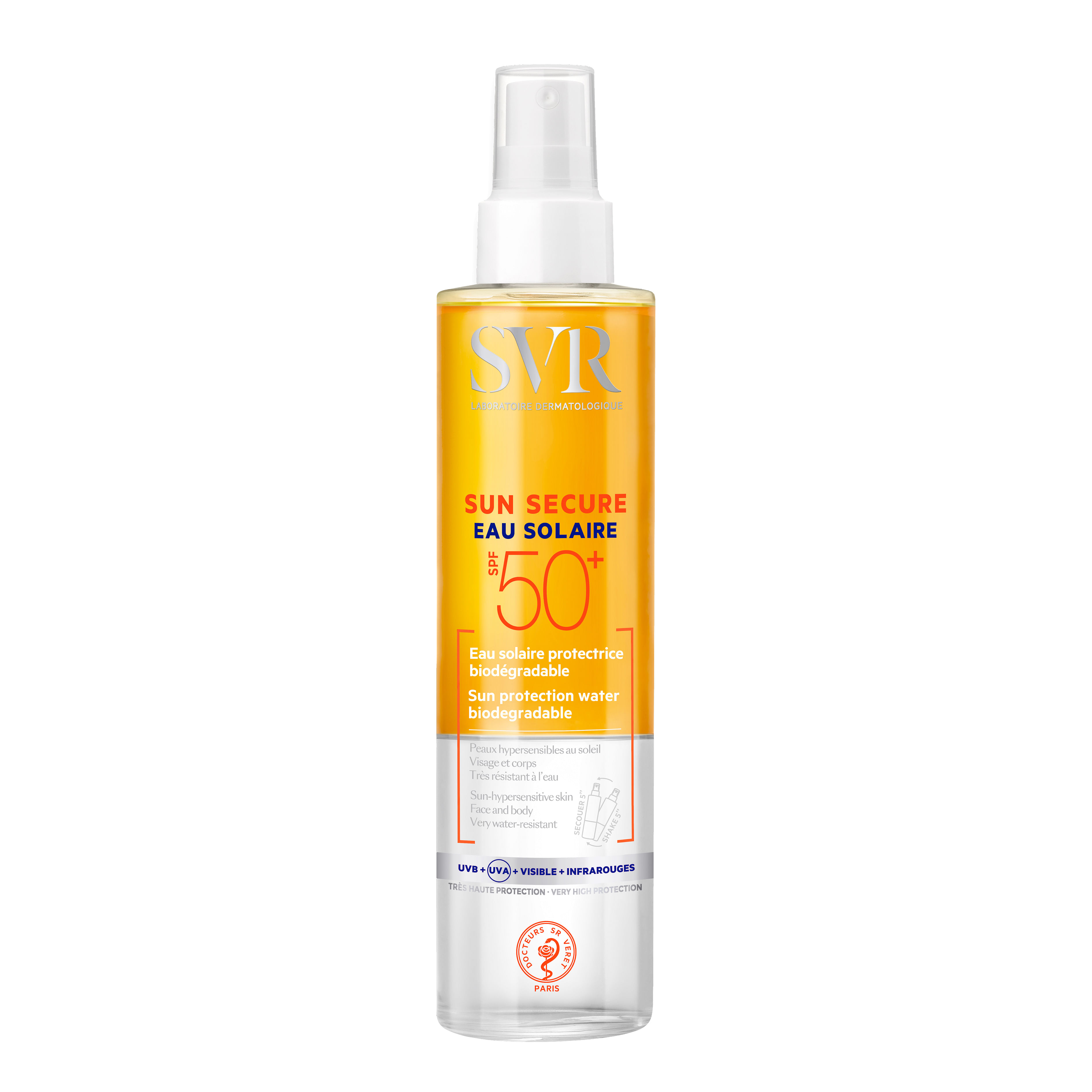 Sun Secure Eau Solaire Spf50 200 Ml