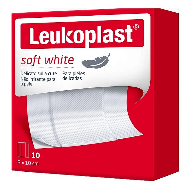 Leukoplast Soft White 100 X 8 Cm 10 Pezzi