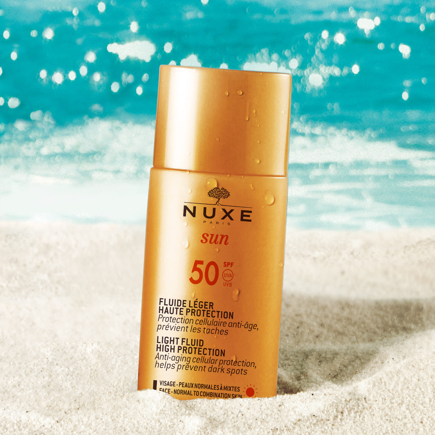 Nuxe Sun Fluido Leggero Alta Protezione Spf50 50 Ml