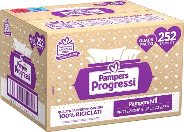 SENSITIVE QUADRI SALVIETTINE 252 PEZZI