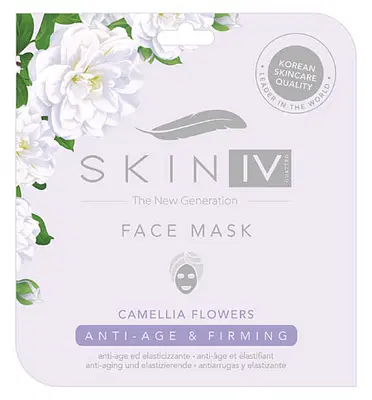 SKIN IV MASCHERA VISO COREANA MONOUSO FIORI CAMELIA ANTI AGE E ELASTICIZZANTE 25 ML SKIN IV MASCHERA VISO COREANA MONOUSO FIORI CAMELIA ANTI AGE E ELASTICIZZANTE 25 ML